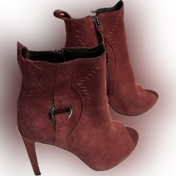 Rebecca Minkoff Ridley Peep toe boots 7M - Picture 1 of 12